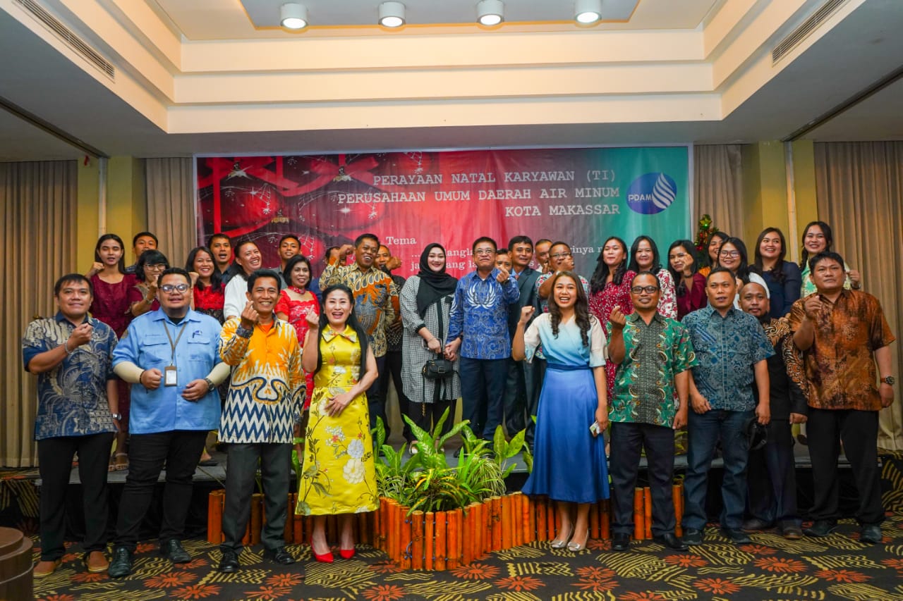 Jalin Toleransi dan Kebersamaan, Keluarga Besar PDAM Makassar Rayakan Natal